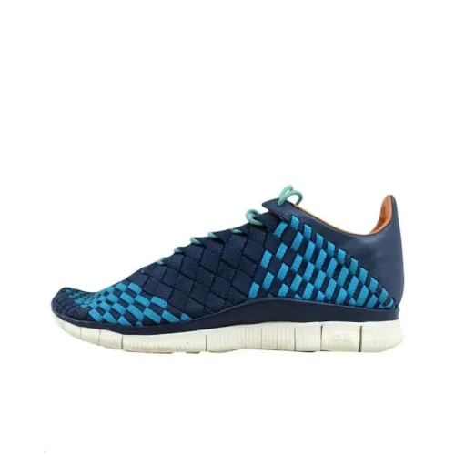 Nike Free Inneva Амортизация Износостойкий Низкий Топ Повседневная Обувь Унисекс Синий