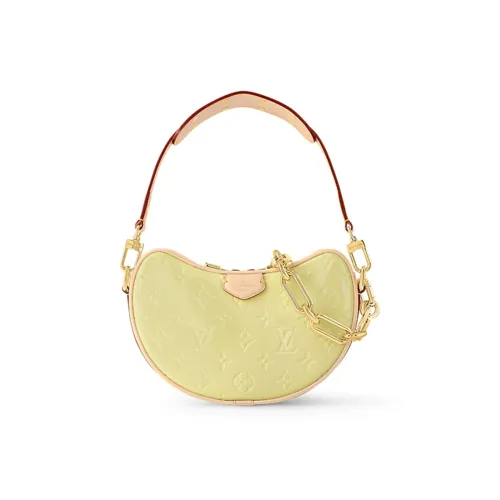 LOUIS VUITTON Кожа Круассан Сумка через плечо Маленькая Женская Желтая