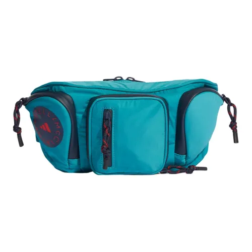 Adidas Stella McCartney Collaboration Ткань из переработанного полиэстера с полотняным переплетением Бананка Женская Чернила Синий и Активный Красный