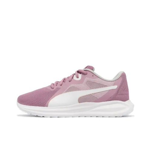 PUMA Twitch Runner Износостойкий Дышащий Низкий Топ Беговые кроссовки Женские Фиолетовый Розовый