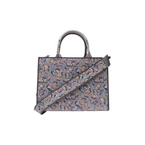 Furla Ткань Тоут Сумка Сумка для покупок Портативная Сумка через плечо Сумка через плечо Женская Tony Серебряная Синяя Многоцветная