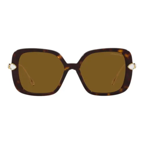 Swarovski Нерегулярная форма Солнцезащитные очки Женские Черепаховый