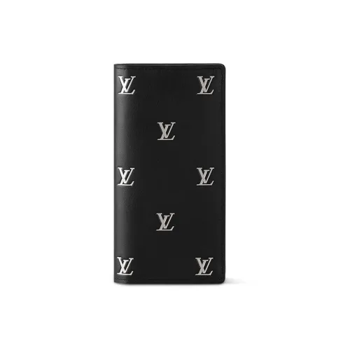 LOUIS VUITTON Кожа Кошелек Мужской Черный Серебряный