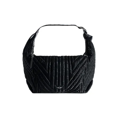 Zadig Voltaire Полиэстер с полиуретаном Сумка через плечо Сумка Экстра-большая Женская Черная
