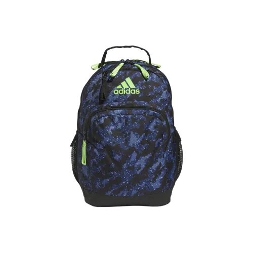 Adidas Переработанный полиэстер рюкзак унисекс темно-синий и полупрозрачный мерцающий зеленый