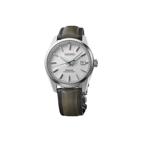 SEIKO Механический механизм Мужские часы серии Presage 40,16мм*13,02мм Серый