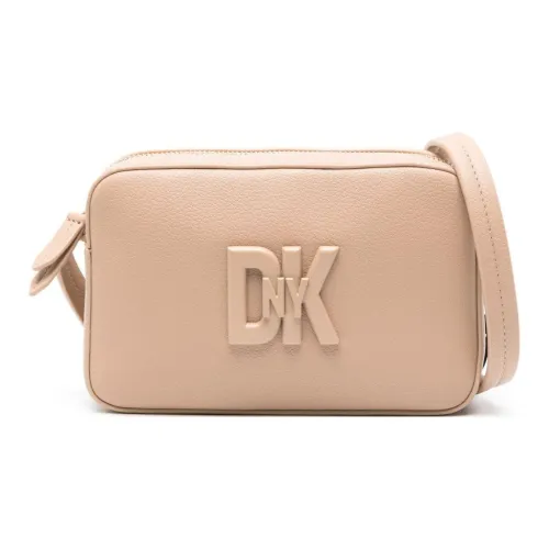 DKNY Кожа Сумка через плечо Маленькая Женская Светлый Умбра