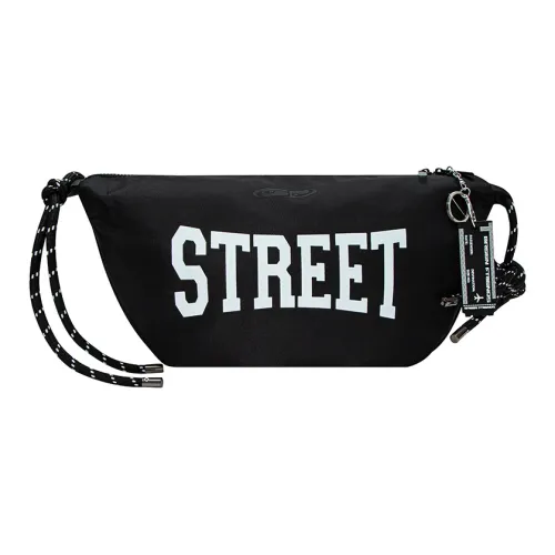 GF Нейлоновые сумки через плечо сумка на плечо средний размер унисекс черный