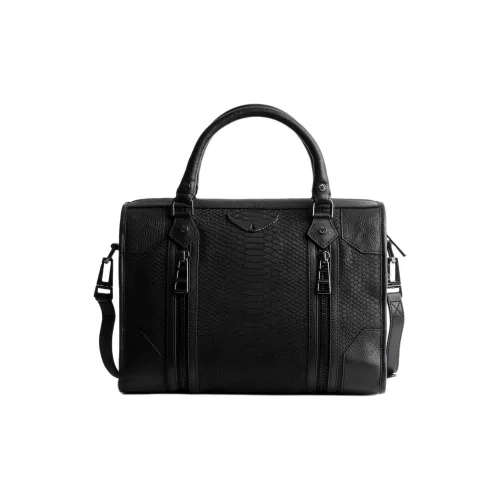 Zadig Voltaire Сумка через плечо из коровьей кожи сумка среднего размера женская черная