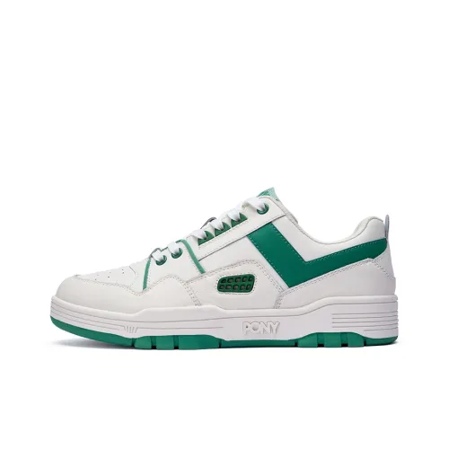 PONY M100 противоскользящие амортизаторы низкие топ кроссовки для скейтбординга унисекс бежево-зеленые