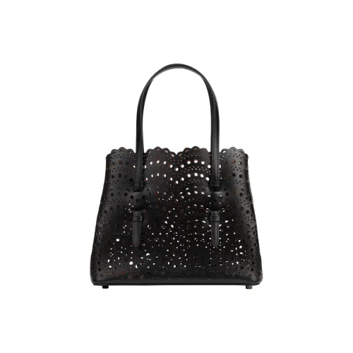 Alaia Lambskin Tote Bag Shopping Bag Handbag Small Women's Black