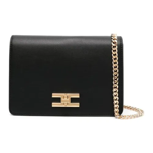 Elisabetta Franchi Полиэстер Сумка через плечо Сумка через плечо Женская Черная