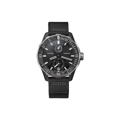 ULYSSE NARDIN Автоматический Механический Часы Мужские из Коллекции Diving 44 мм Черные