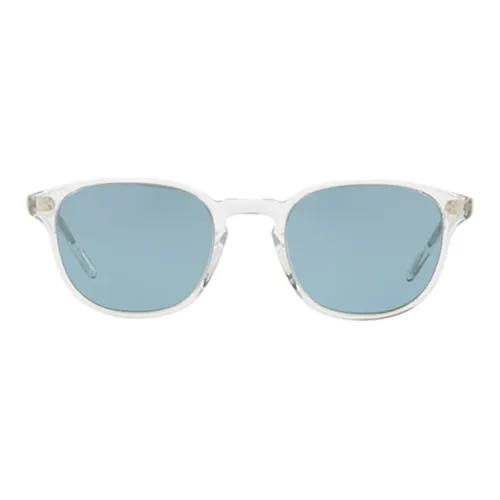 Oliver Peoples Металлические Ацетатные Солнцезащитные Очки OVAL SUNGLASSES Мужские Прозрачные