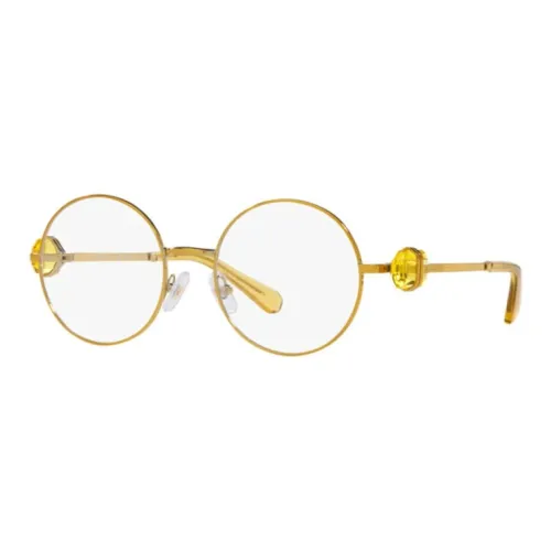Swarovski Металл Круглые Оправы для очков Мужские Золотые