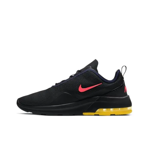 Nike Air Max Motion 2 Амортизация Низкий Топ Повседневная Обувь Мужская Черный Оранжевый