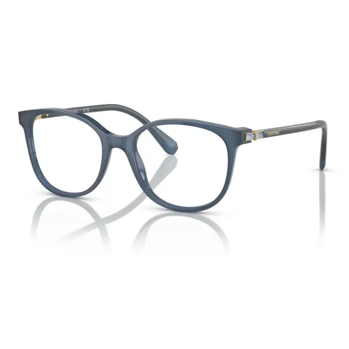 Swarovski Нейлон Ацетат Нерегулярная форма Оправы для очков Мужской Синий