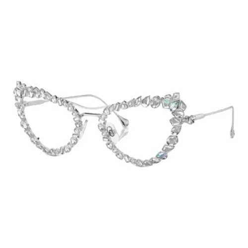 Swarovski Металл Aviator Оправы для очков Мужской Серебряный