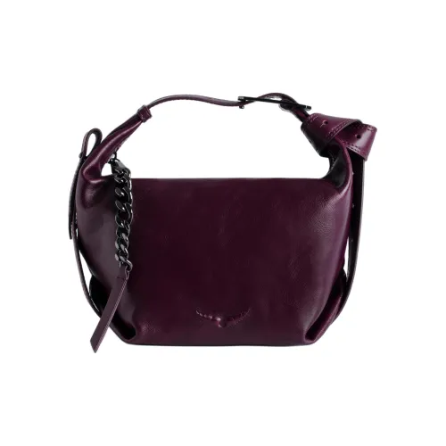 Zadig Voltaire Lambskin Сумка через плечо Сумка Экстра Маленькая Женская Фиолетовая