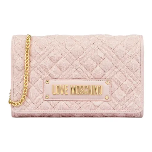 LOVE MOSCHINO Полиэстер Сумка через плечо Женская Розовая