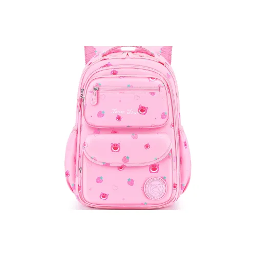 Disney Strawberry Bear Series Полиэстер Рюкзак Маленький Детский Розовый Фиолетовый