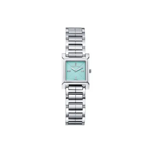 TIFFANY CO. Women's Watch Кварцевый механизм ремешок из нержавеющей стали зеленый циферблат