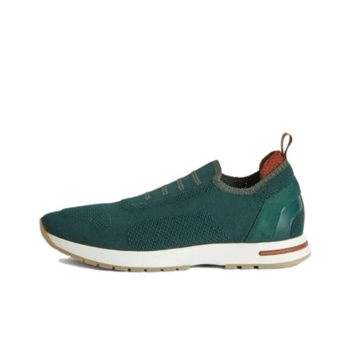 Loro Piana Легкий Низкий Топ Повседневная Обувь Женская Зеленая