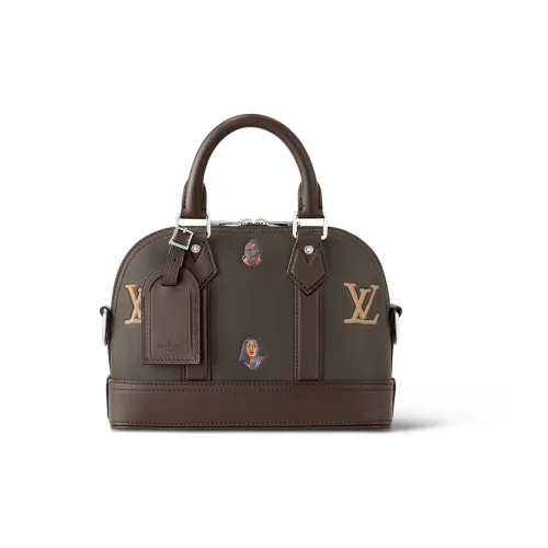 LOUIS VUITTON Alma Кожа Сумка через плечо Сумка Женская Коричневая