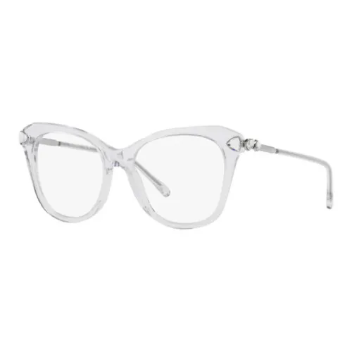 Swarovski Acetate Нерегулярная форма Оправа для очков Унисекс Серебряный