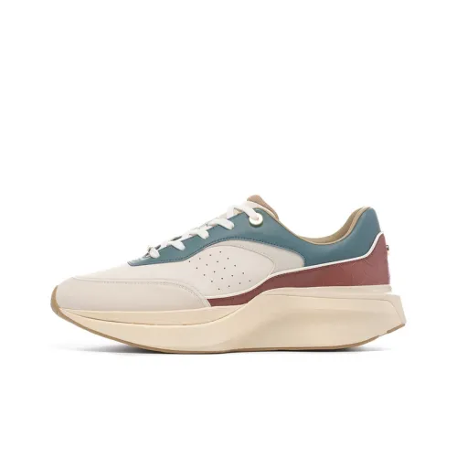 LI NING 1990 Беговые кроссовки Низкий топ Светлый хаки/Облако зеленый/Пыльный хаки Мужской