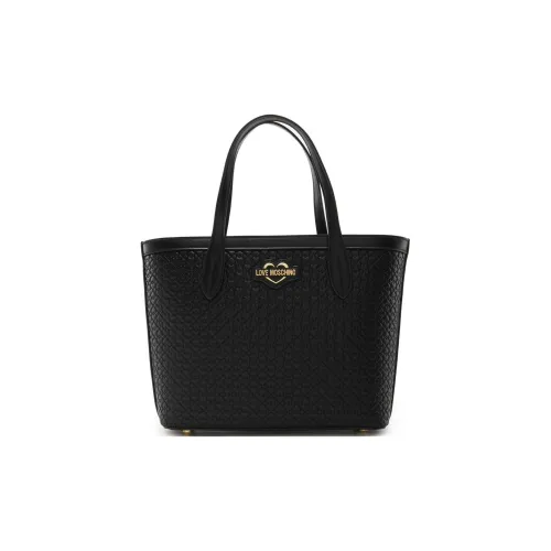 LOVE MOSCHINO Искусственная кожа Тоут Сумка Сумка для покупок Сумка на плечо Сумка среднего размера Женская Черная