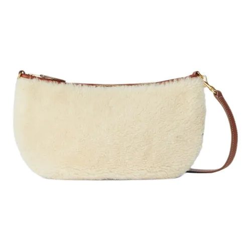 Loro Piana Овчина Сумки через плечо Сумка через плечо Женская Масло с Темным Картофельным Пюре