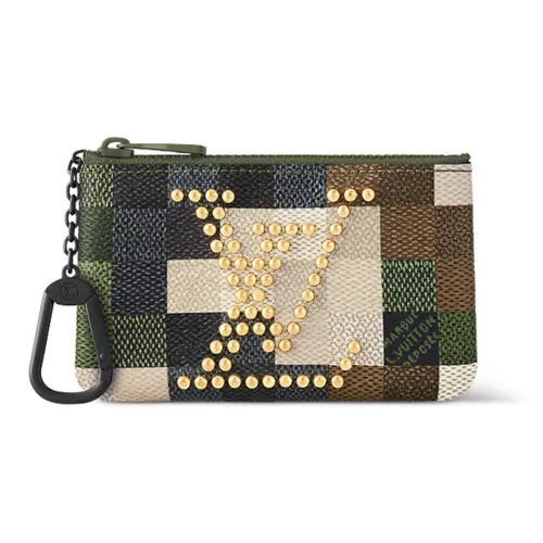 LOUIS VUITTON Покрытый холст Картхолдер Кошелек для монет Унисекс Камуфляж