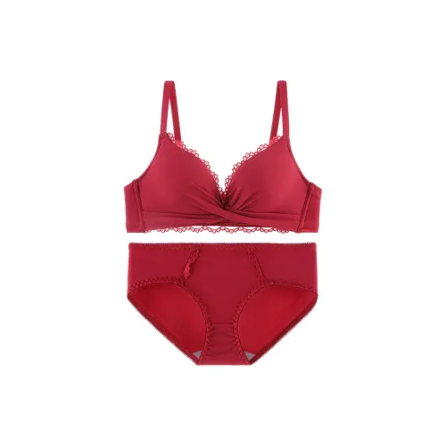 MIIOW Комплект нижнего белья для женщин красный