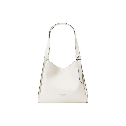 Kate Spade Knott Коровья кожа Тоут Сумка Сумка для покупок Сумка Сумка через плечо Большая Женская Молочно-белая