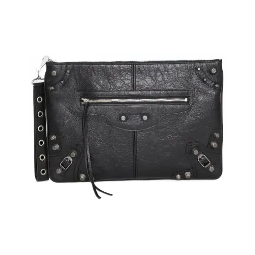 Balenciaga Телячья кожа Клатч Мужской Черный