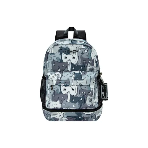 GF Polyester Backpack Large Unisex Black GF Полиэстер Рюкзак Большой Унисекс Черный