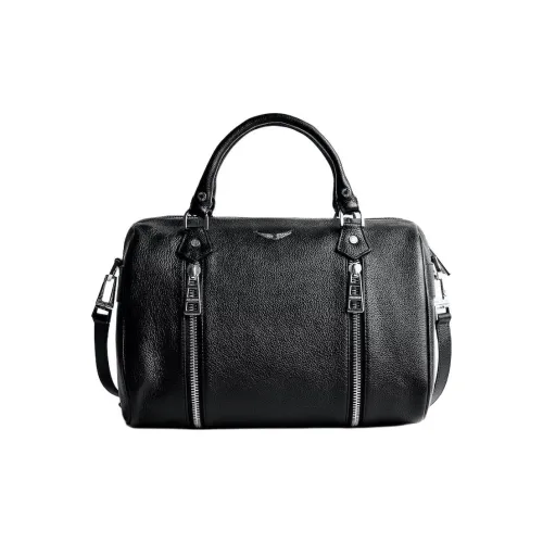 Zadig Voltaire Сумка через плечо из коровьей кожи сумка среднего размера женская черная