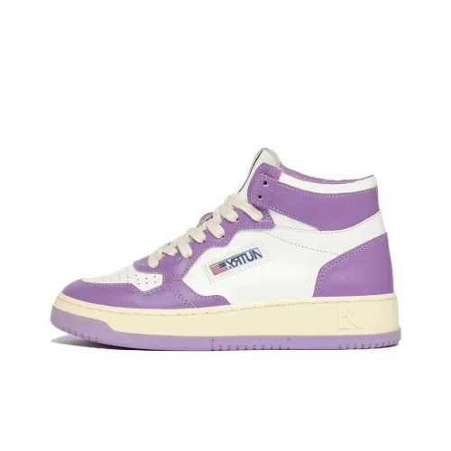AUTRY Высокие кроссовки для скейтбординга белые фиолетовые