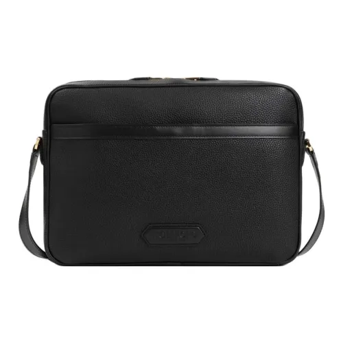 TOM FORD Сумка через плечо из телячьей кожи мужская черная