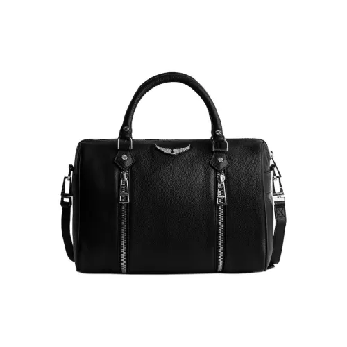 Zadig Voltaire Сумка через плечо из коровьей кожи сумка среднего размера женская черная