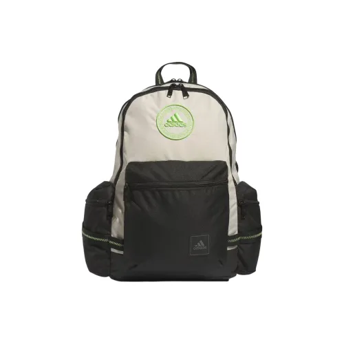 Adidas Переработанный полиэстер рюкзак унисекс черный и бежевый