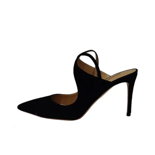 AQUAZZURA Домашние тапочки 8 см Женские Черный