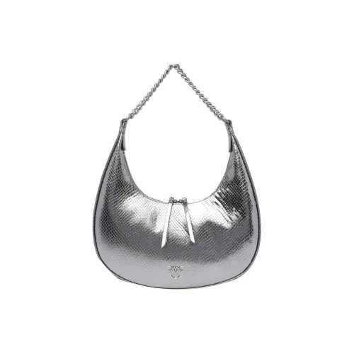 PINKO Телячья кожа Сумка через плечо Женская серебряная