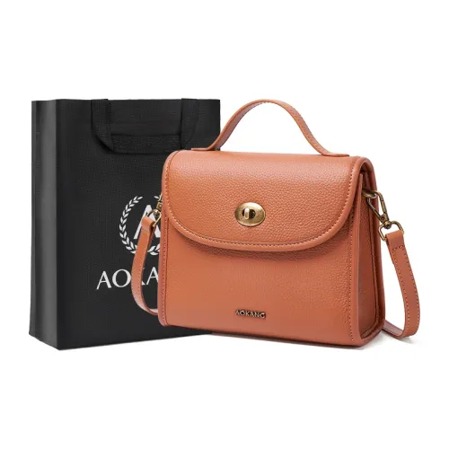 AOKANG Сумка через плечо из коровьей кожи маленькая женская сумка