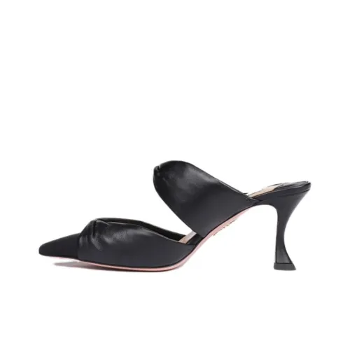 AQUAZZURA Домашние тапочки Женские Черные