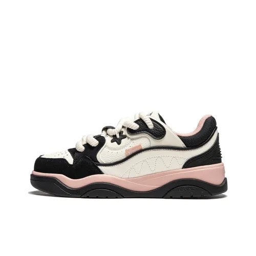 LINING Journey 2,0 Low Топ Скейтборд Кроссовки Мужские Черный Бежевый Белый