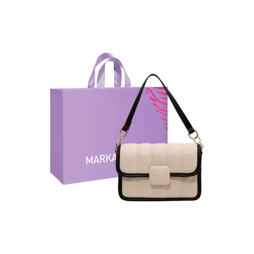 MARKANGARO ПУ (полиуретан) Маленькая квадратная сумка Стандартная Женская Черно-белая