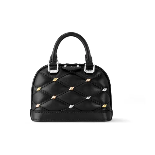 LOUIS VUITTON NANO ALMA Сумка через плечо из кожи сумка для женщин черная