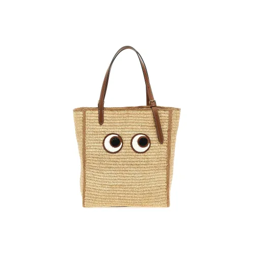 Anya Hindmarch Raffia Сумка на одно плечо Женская Бежевая